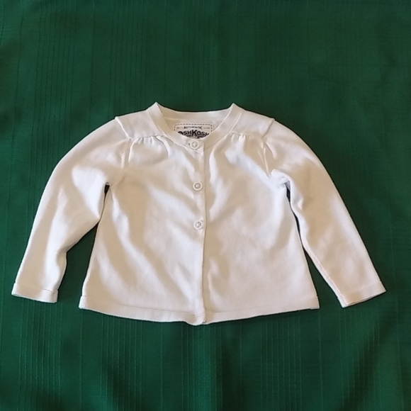 Oshkosh White Button Up Sweater - Picture 1 of 7